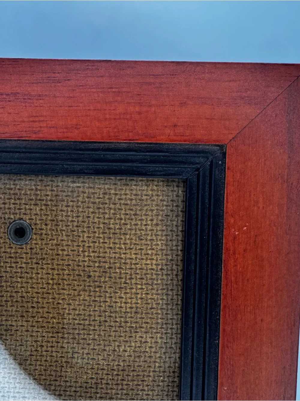 Classic Wooden Picture Frame with Black Inner Trim - Brown